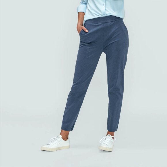 NWT Ministry of Supply Kiinetic Pull-On Jogger Pants, High Rise | Slate Blue | 6 - Picture 1 of 16